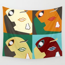 When I'm lost in thought patchwork 1 Wall Tapestry