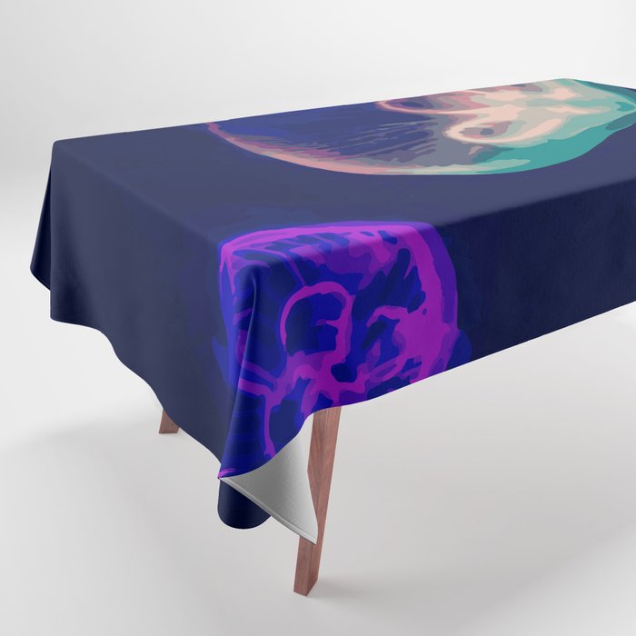 Jellyfish Colored Paint by Numbers Tablecloth