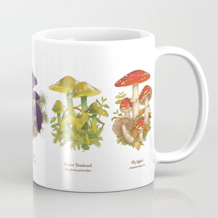 Illustrated Mushrooms Coffee Mug