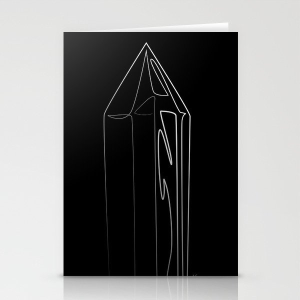 Abstract Collection Crystal 2 Stationery Cards By Aelissedesign