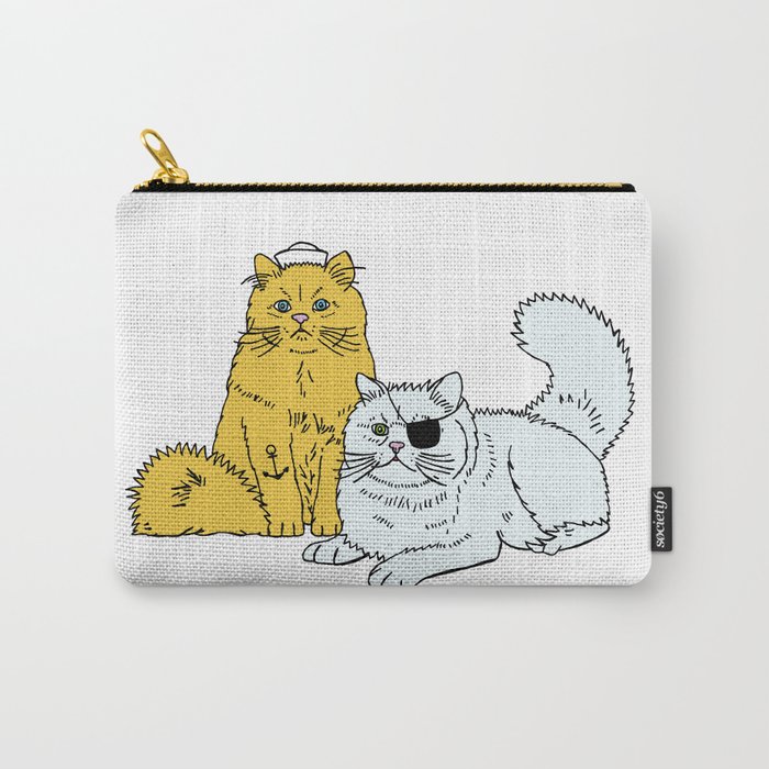 Navy Cats Carry-All Pouch