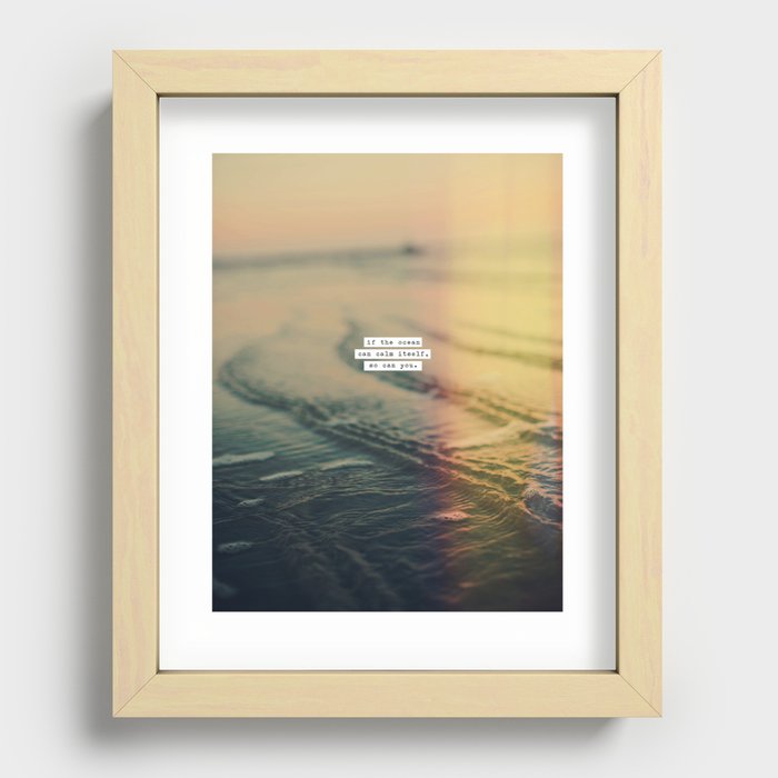 Calm Yourself Recessed Framed Print