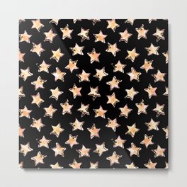Stars on a black background Metal Print | Night, Star, Stamp, Graphite, Digital, Stars, Graphicdesign, Messy, Drawing, Pattern 