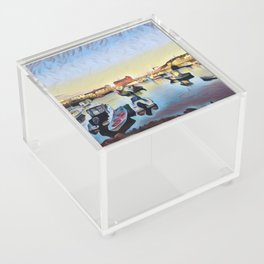 Boats in the Harbor  Acrylic Box