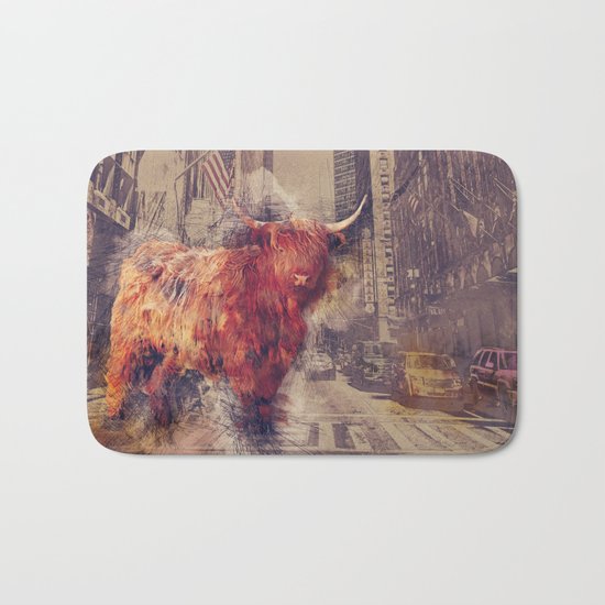 Sightseeing Cattle Bath Mat