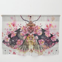 The  Butterfly Pink Flower Wall Hanging