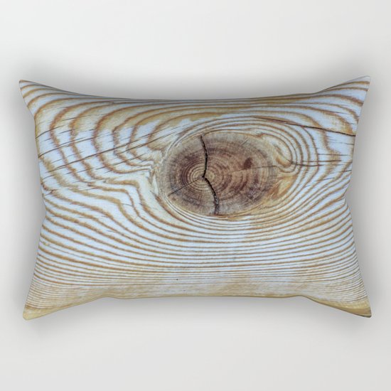 Wooden Knot Texture Rectangular Pillow
