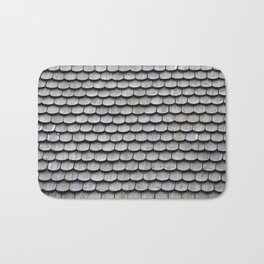 Roof shingles Bath Mat | Traditional, Wooden, Photo, Black And White, Weathered Wood, Roof, Architectural, Architecture 
