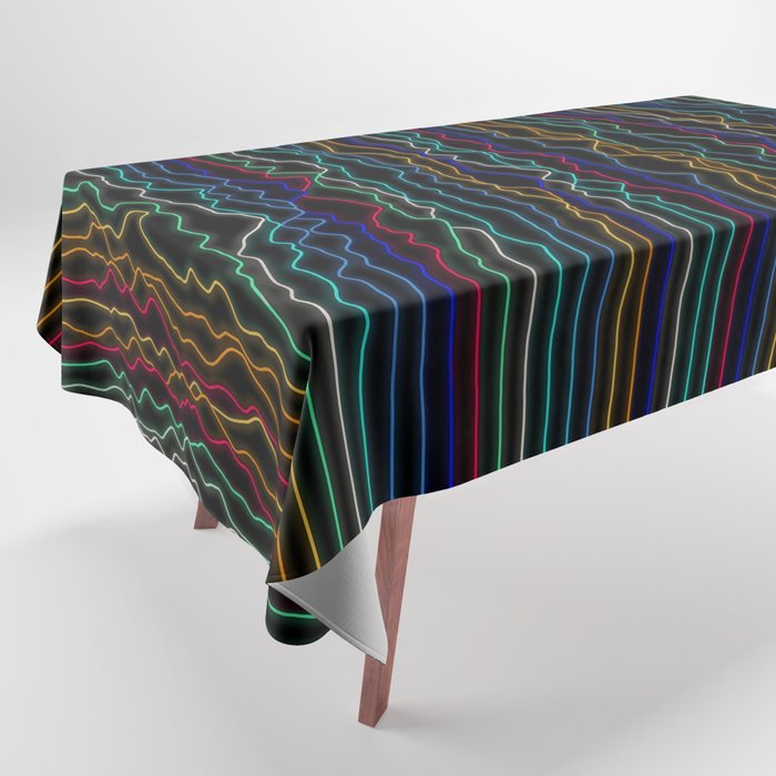 Color Waveform Tablecloth