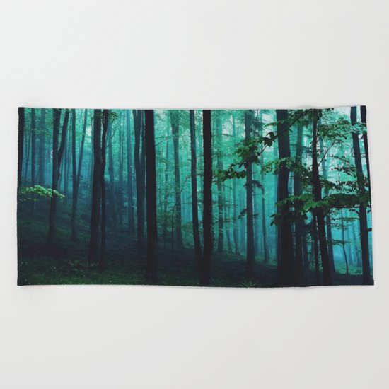 magic forest Beach Towel