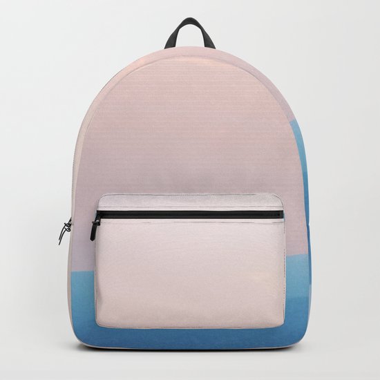 Pastel sunset over the mountains Backpack