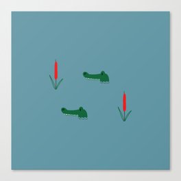 Alligator Brothers Canvas Print