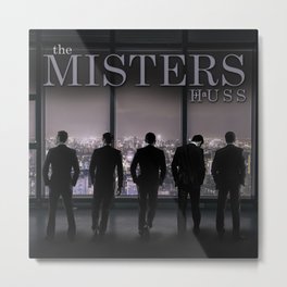 The Misters by JA Huss Metal Print | Jahuss, Digital, Themisters, Black and White, Graphicdesign, Misterseriesbyjahuss 