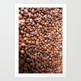 Fresh Coffee Beans Art Print