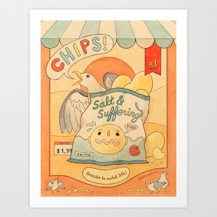 Chips Art Print