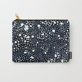 Black and White Paint Splatter Carry-All Pouch