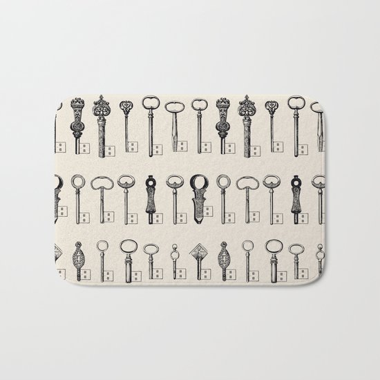 Usb Keys Bath Mat