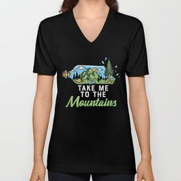 Take Me To The Mountains V Neck T Shirt