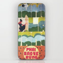Vietnamese Poster - "Rung La Vang" Forests are gold, We must protect Forests iPhone Skin