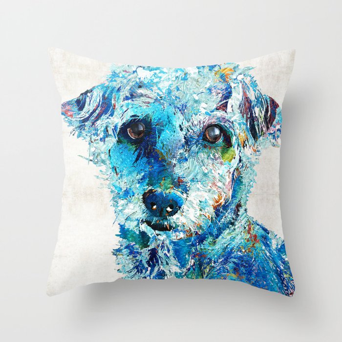 Adorable Dog Art - Lil Love Throw Pillow