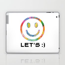 Smiley Face Colorful Laptop Skin