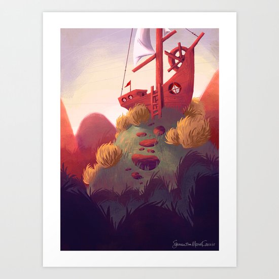 Low Tide Art Print