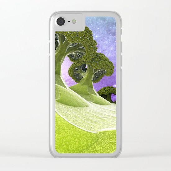 Broccoli Planet / / #fractal #fractals #3d Clear iPhone Case