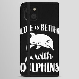 Dolphin Trainer Animal Lover Funny Cute iPhone Wallet Case