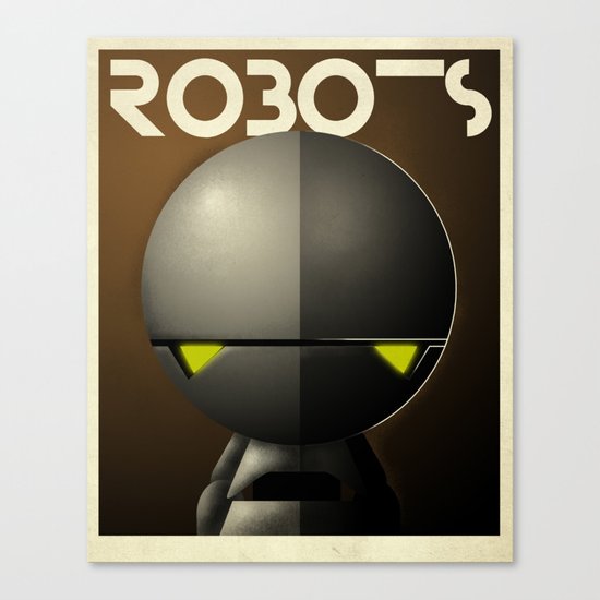 Robots - Marvin Canvas Print