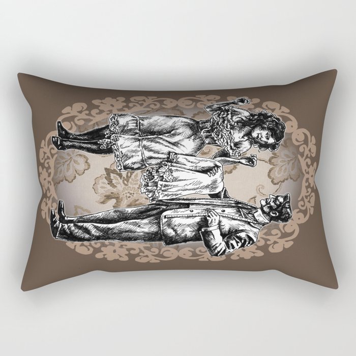 I Lost A Bet Victorian Style Pin Up Chocolate Rectangular Victorian Style Pin Up Chocolate Rectangular Pillow By Kayleeharris Society6