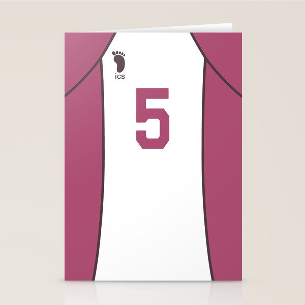 Tendou S Jersey Stationery Cards By Aloyssia Society6