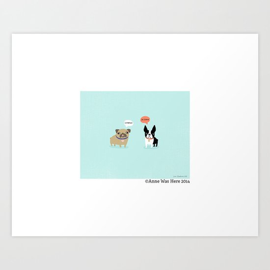 Dog Fart Art Print
