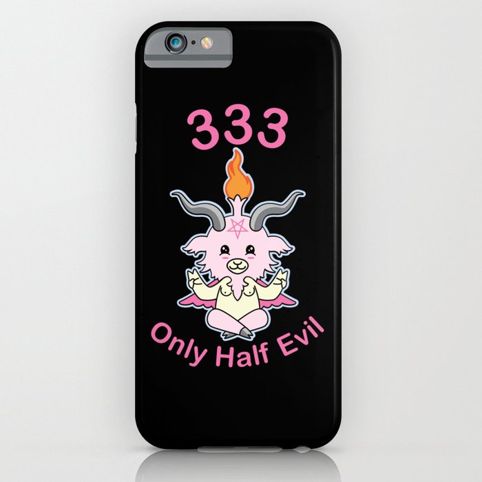 333  Only Half Evil For Pastel Goth And Kawaii iPhone Case