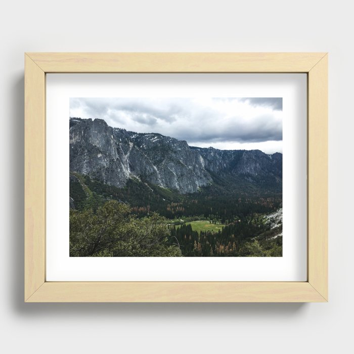 Fog Over Mountains (Yosemite National Park, California) Recessed Framed Print