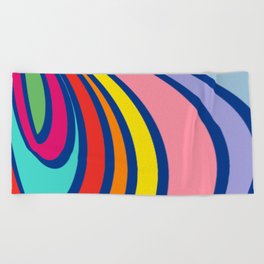Color Warp Beach Towel