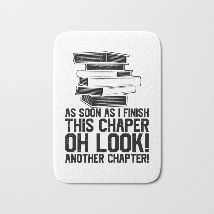 Another Chapter Funny Reading Books Bath Mat
