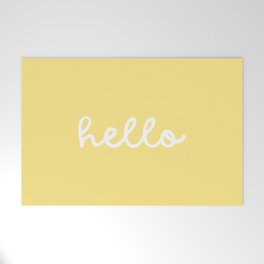 HELLO YELLOW Welcome Mat