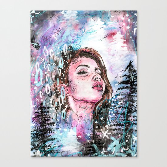 The cold breath Canvas Print