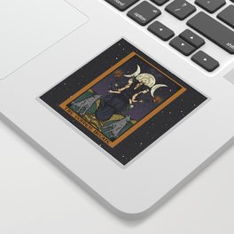 The Godddess Hecate In Tarot Card Sticker