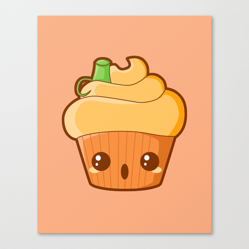 Spooky Cupcake Pumpkin Canvas Print By Paithagoras Society6