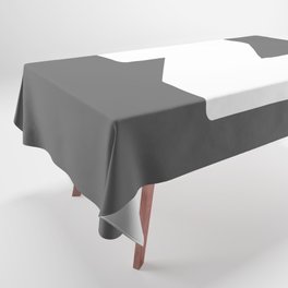 z (White & Grey Letter) Tablecloth