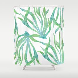 Green Seaweed Shower Curtain