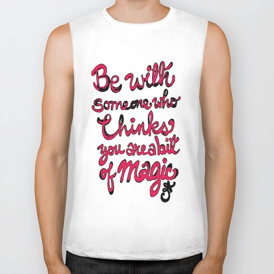 Be With Someone Hearty! Be With Someone's Heart Biker Tank