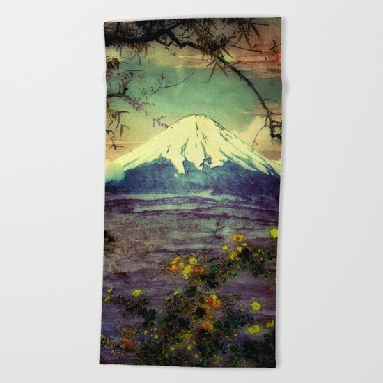 In Hama we prayed to the Mountain Spirit Beach Towel
