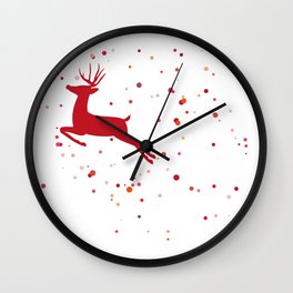 Shades of Rudolph Wall Clock