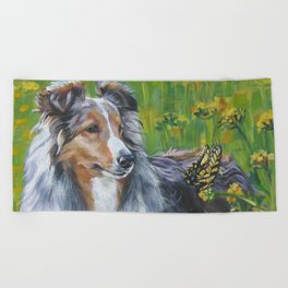 Sheltie Beach Towels Society6