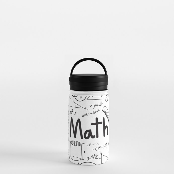 Mathematics Algebra Aluminum Water Bottle