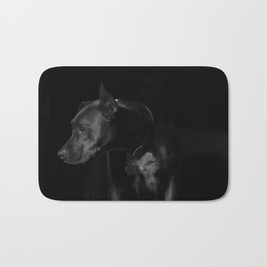 The black dog 7 Bath Mat