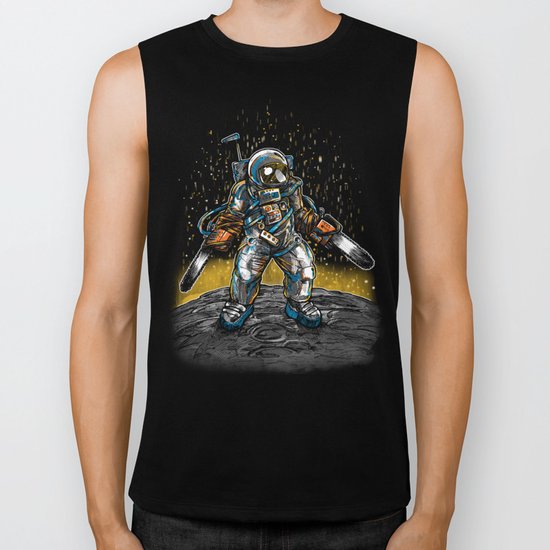 Texas Chainsaw Astronaut Biker Tank