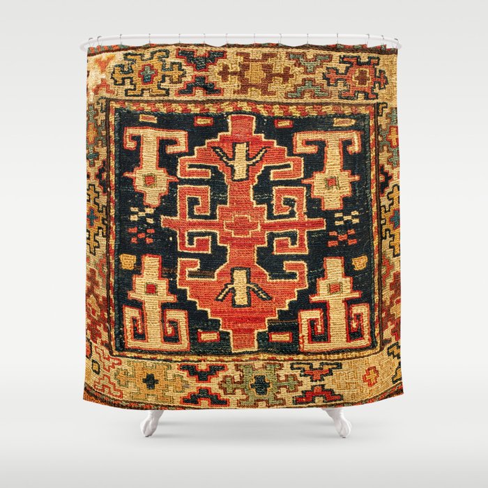 Shahsavan Sumakh Northwest Persian Azerbaijan Bag Print Shower Curtain